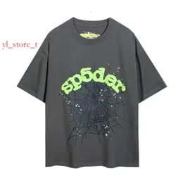 Дизайнер SP5DERS T 2024 Summer for Men and Women Graphic Tee Clothing 555 Tshirt Pink Black White Young Thug 55555 Spiders Shirt 4c2f