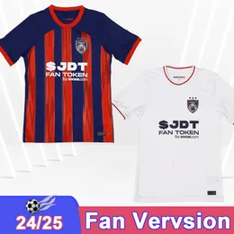 2024 25 Johor Darul Tazim Mens Soccer Jerseys Ramadhan Romel Nicolao Arif Elias Safiq Bergsonホームアウェイサッカーシャツ半袖ユニフォーム