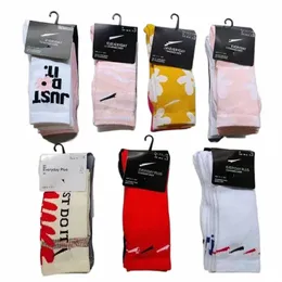 designer Sport Socks Men's and Women's socks Three pairs of stylish sports letter socks embroidered pure cott breathable K4Sd#