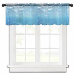 Curtain Ocean Summer Wallpaper Sunshine cucina cucina a trasparente tende tulle da letto corto soggiorno voile drapes decorazioni per la casa