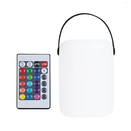 Tischlampen tragbare Nachttisch -Lampe RGB Lighting Desk Leuchten Nachtlicht für Flur Büro Kindergarten nach Hause