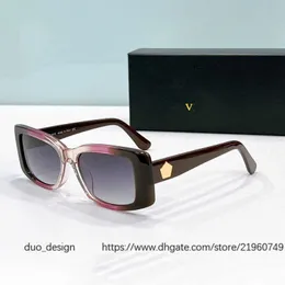Neue korrekte Version hochwertiger Luxus -Sonnenbrille Vesace Designer Sonnenbrille UV400 Polarisierte Vintage Hip Hop Brille Original mit Box