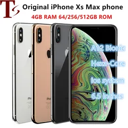 Original Apple iPhone XS Max Phone 6.5 "iOS Unlocked 4 GB RAM 64 GB/256 GB Renoverad smartphone 5st