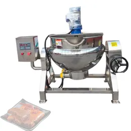 Elektrisk gasuppvärmning av vattenkokare med omrörare/industriell sylt sås pasta kokmaskin/kycklingkött stor kokkruka