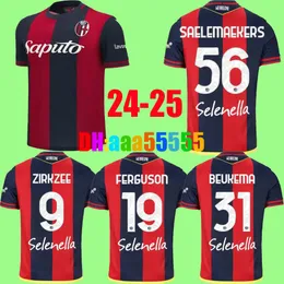24 25 Posch Soccer Jerseys Bolognas Mens Orsolini Dominguez Zirkzee Ferguson de Silvestri Beukema Barrow 2024 2025 Football Shirt