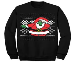 Fast 2017 Funny Santa Men Women Swater Christmas Tops Jumper Padre di Natale Ugly Sigars Sighi Pullover inverno autunno3260157