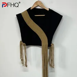 PFHQ Mens Handwoven Long Tassels Vest Trendy Layering Personalized Niche Fashion Adjustable Size Cool Tank Top Spring 21Z3649 240516