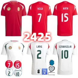 2024 2025 Hungary Mens Soccer Jerseys National Team SZOBOSZLAI LANG SZALAI GAZDAG SALLAI NAGY 24 25 Fans Home AwayFootball Shirts Short Sleeve Uniforms