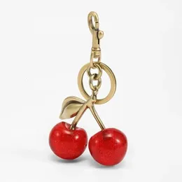 Trendy Cherry Charm Acessory Bag ou Pingente de Chaves de Chaves Adornamento Decoração Individualizada para Mulheres 240511