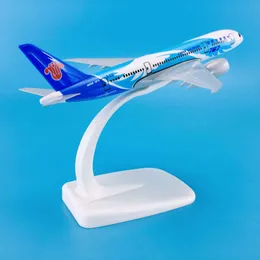 Materiale alleato di zinco 1: 400 14 cm Aerei aeroplani Boeing B787 Cina Modello dell'aereo meridionale