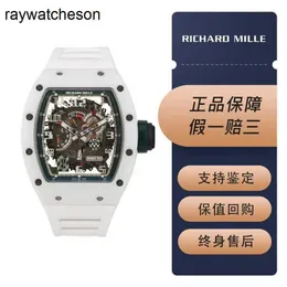 RICHAMILLS Watch Milles orologi RM030 White Ceramic Le Mans Limited Edition Mens Fashion Leisure Business Sports