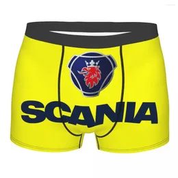 Underpants Custom Swedish Saabs Scanias Boxer 반바지 Homme 3D 인쇄 자동차 트럭 속옷 팬티 브리프 소프트