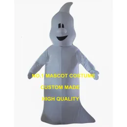 Novo traje de mascote branco de Halloween barato grátis desenho animado fantasma tema anime figurinos de carnaval vestido de fantasia 2542 figurinos de mascote