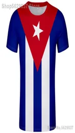 Куба футболка DIY Сделано на заказ номером номера футболка национальные флаги испанская страна Cu Ernesto Guevara Print Po Кубинская одежда 22076580908