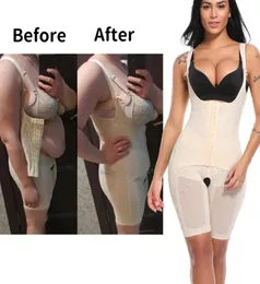 Women039s Open Bust Corpset Body Shaper Thel Reducer Reduct Bompany Shapewear Bodysuit Fajas Colombiano Slimming Rouwear4617577