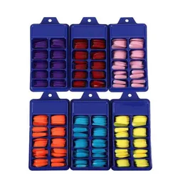 100pcsset Press su unghie falsi extra lunghi in gel di gel UV puntato su fingersnails 10 colori caramelle epacket falsi epacket f6939440