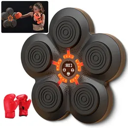 Smart Music Boxing Machine LED Lighted Sandbag Relaxing Reaction Training Wall Target for Sports Kids Adults 240506