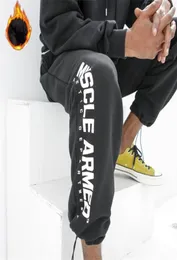 Joggers Sortpants Mens Slim Casual Pants Winter Men Gyms Workout Cotton Cotton Sportswear Autumn Male Fitness Track Pants5725475