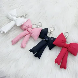 3D Bowknot Keychain Sweet Bow Anhänger Keyring Telefon Anti-Lanyard Keychain Fashion Car Bag Rucksack Geldbeutel Hängende Dekoration