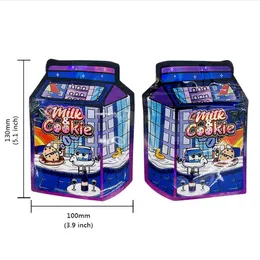 Special Shape Empty Packaging Bags 3.5g Holographic Die Cut Cartoon Ziplock Package Colorful Aluminum Foil Laser Zipper Mylar Bag