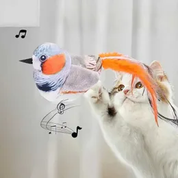 Flugzeug Modle New Cat Toy Toy tasiert Cat Stick grenzüberschreitende Explosion Elektrische Simulation namens Bird Plush Cat Paw Cat Supplies S2452022