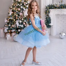 Rosa ärmellose Mutter und Tochter Prom Kleider Prinzessin Sweet Ballkleid Spaghetti -Träger zurücklosen Abendkleid 240517