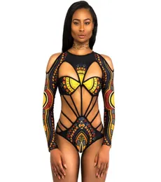 Afrika tarzı baskılı tek parça mayo bikinis maillots de bain pour femmes seksi plaj artı beden mayo mayoları wome2025164 için