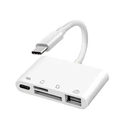 Typ C do SD Reader karty OTG Kabel USB Micro SD/TF Czytnik karty Adapter transfer danych dla MacBooka Telefon komórkowy Samsung Huawei