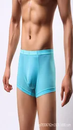 Men039S Ice Silk Underwear New Breattable Ice Silk Lowwaist Men039S Boxer Shorts Thin UConvex Design Underwear8559625