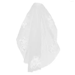 Brudslöjor Blomma Bride Veil Wedding Dresses For Headpieces Girl Brides White Miss Cathedral