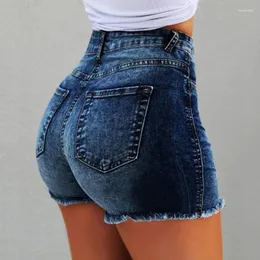 Frauen Jeans Liberjog Frauen sexy Shorts Sommer Quaste Denim Damen lässige schwarze und blaue Vintage Multisize Frau