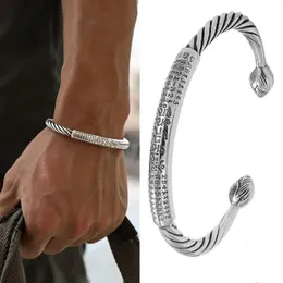 Bracciale filo intrecciata vintage per il cuore personalizzato da uomo 240518