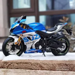 Diecast Model Cars 1 12 Suzuki GSX-R1000R Aprilia RSV4 Alloy Racing Motorcycle Model Diecast Street Cross-Country Motorcycle Model High Simulation Y240520TGE7