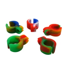 Multicolor Silicone Joint Ring Finger cigarette holder Smoking accessories Gift For Man Women Pipes LL