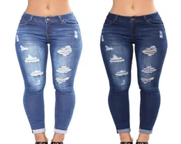 Lasperal 2019 Neuankömmlinge Frauen High Taille Casual Denim Taschen Knopf Reiße Reißverschluss Jeans Baumwollfliege Skinny Bleistift Full Jeans J17462849