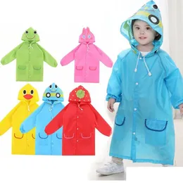 Raincoats Ups Waterproof Children Cartoon Design Baby Summer Rainwear Ponchon 90-130Cm Length Drop Delivery Home Garden Household Sund Dhict