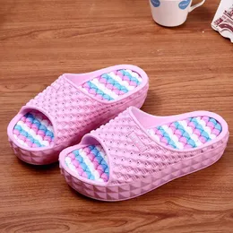 Slippers MWY Summer Non Slip Home Bathroom Wedges Shoes For Women Outdoor Beach Slides Schuhe Damen Incresed Flip Flops