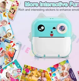 Q5 Câmera infantil Câmera de impressão instantânea Mini Câmera de vídeo digital para crianças Imprimir papel térmico 32g TF Card Toys Educacional Presente