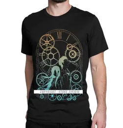 Новинка Time Tshirt Crewneck Premium Cotton T Ringts Steins Gate Anime Okabe Kurisu Camisas Tee Rube Рождественский день 2107069805570