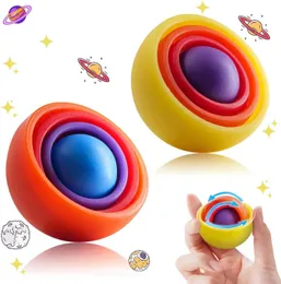 Led Toys 2 bitar av fidget Toys Fidget Gyro Toys Handheld Rotary GyroScopes fidget GyroScopes Toys Children Tonårare vuxna flickor adhd auti