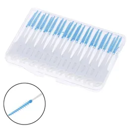 2024 120pcs/set di spazzole interdentali in silicone super morbido per la pulizia dentale denti cuoio dentali fiocnamentali fiocchi di fiocchi di filo orale - cura orale
