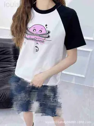 Женский дизайнерский бренд футболок 2024 весна/лето Новый стиль забавный стиль