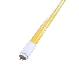 Tubos de LED anti-UV T5 Luzes seguras amarelas 2 pés 1ft 1ft AC85-265V G5 2Pins Ends BLUBS 600mm 900mm 300mm 27000k Lâmpadas sem proteção de ultravioleta Iluminação de exposição 110V 220V
