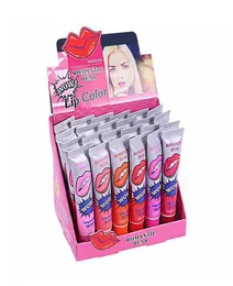 O Lip Gloss Peeloff dura 24h sem manchas de colágeno marinho de colágeno Balm Planta Romântica Urso Romântico 6 Cores Maquiagem Lip hidratante M7229586