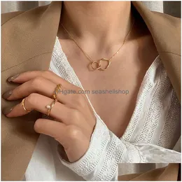 Anhänger Halsketten Einfache hohle Kristall Schmetterling Halskette Fashion Klassische Schlüsselbeutel Kette für Frauen eleganter Schmucktropfen Pe Dhqxy