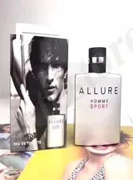 W magazynie Allure Homme Sport Man Perfume 100 ml Eau de Toilette Pour Homme Głuniste marka Mężczyźni Spray Spray Liquid Ship1849096