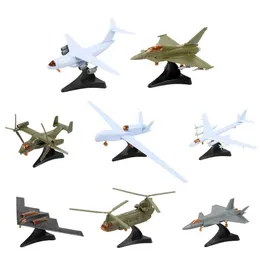 Flugzeugmodle-Baugruppenmodell J-20 Y-20 RQ-4A EF-2000 TU-95 B-2 V-22 CH-47 Kämpfer Jet Militärde dekorative Mini Plastikspielzeug S2452089