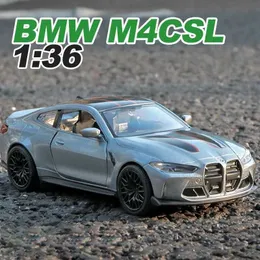 Diecast Model Cars 1 36 BMW M4 CSL G82 M3 Eloy Car Diecasts Toy Vehicles Car Model Miniature Scale Model Car Toys for Children Y240520a1BV