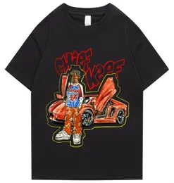 Шеф Keef Harajuku Mens039s футболка хип -хоп алфавит мультфильм хлопок летний короткий рукав мужчина 2204084273918