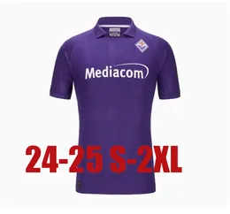 2024 2025 Maglie da calcio Fiorentina J. Ikone 24 25 Batistuta Castrovilli Erick Florence Jersey Acf Jovic A. Cabral Milenkovic C.Kouame Men Shirt da calcio